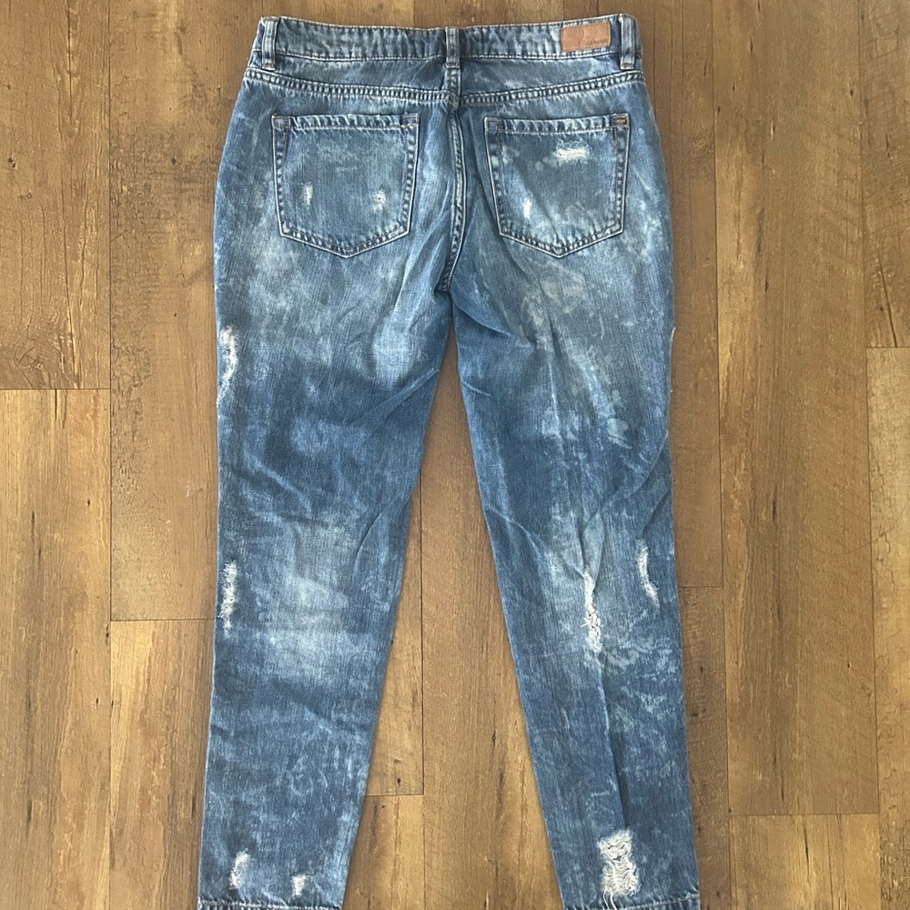 Garage Boyfriend Jeans Size 3 Distressed Ankle Length - Picture 10 of 12